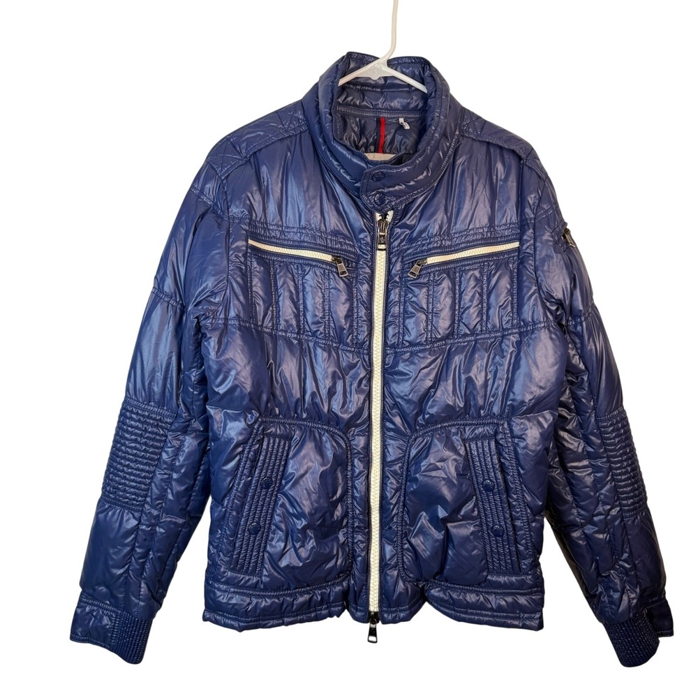 Moncler Berriat Men Down Puffer Jacket Blue Size 4 (L)